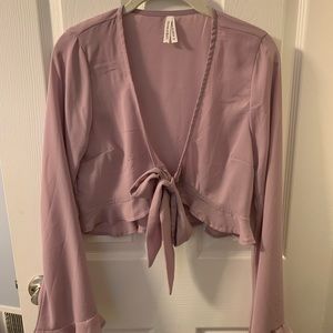 Long sleeve crop top